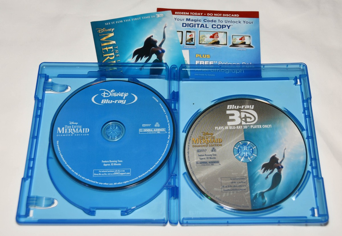 Used - Disney's The Little Mermaid - Blu Ray 3D Diamond Edition