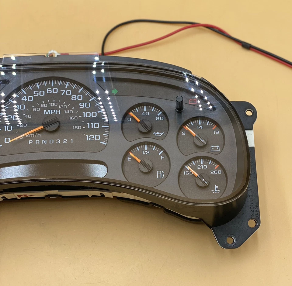 Velocímetro de cuadro de instrumentos Chevy Silverado Sierra Tahoe Yukon 2003-2006 OEM Foto 3 de 4
