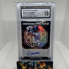 2021 Panini Elite Extra Hidden Gem Black Refractor Ezequiel Duran RC Auto CSG 10