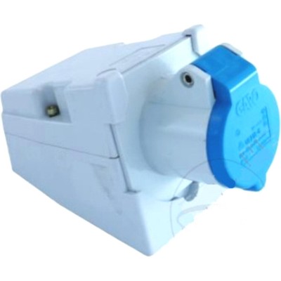 Wall mounted appliance outlet CEE 3P 230V 16A 3P 230V 16A