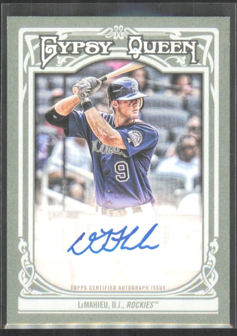 2013 Topps Gypsy Queen Autographs DJ LeMahieu Auto Rockies #GQA-DL