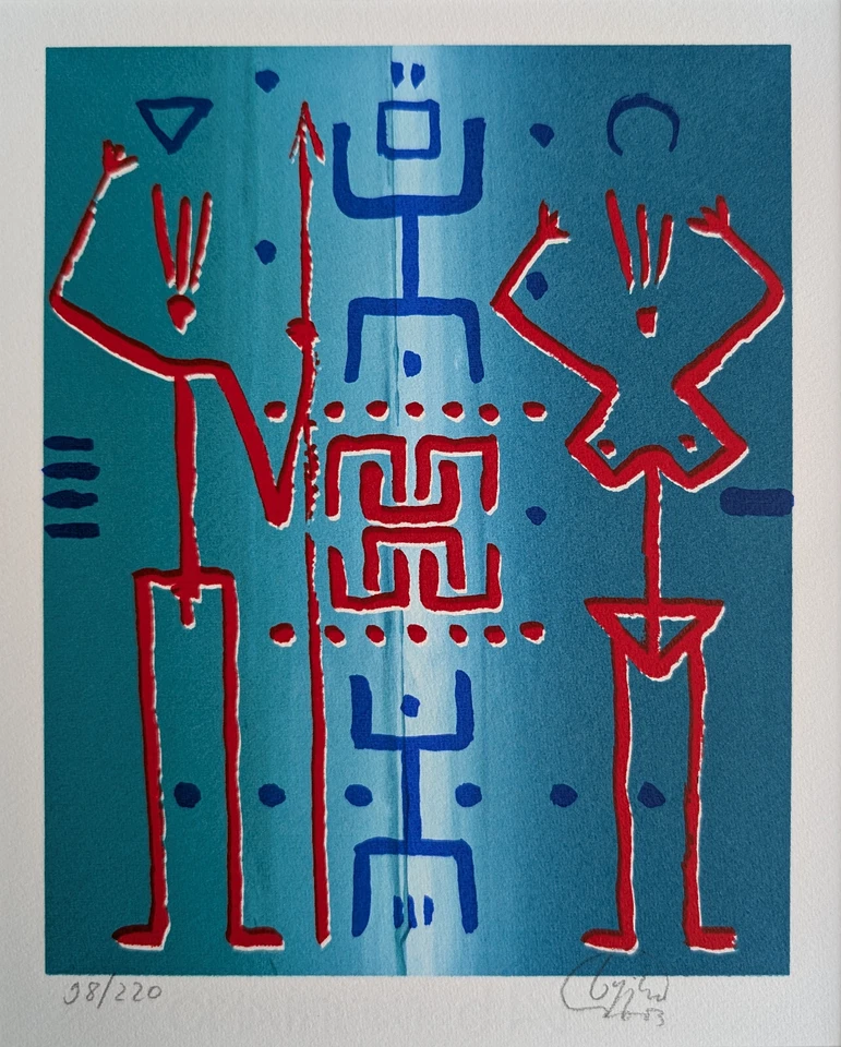 Lithografie nach A.R. Penck - Lithografie - signiert und limitiert - Bild 2 von 4