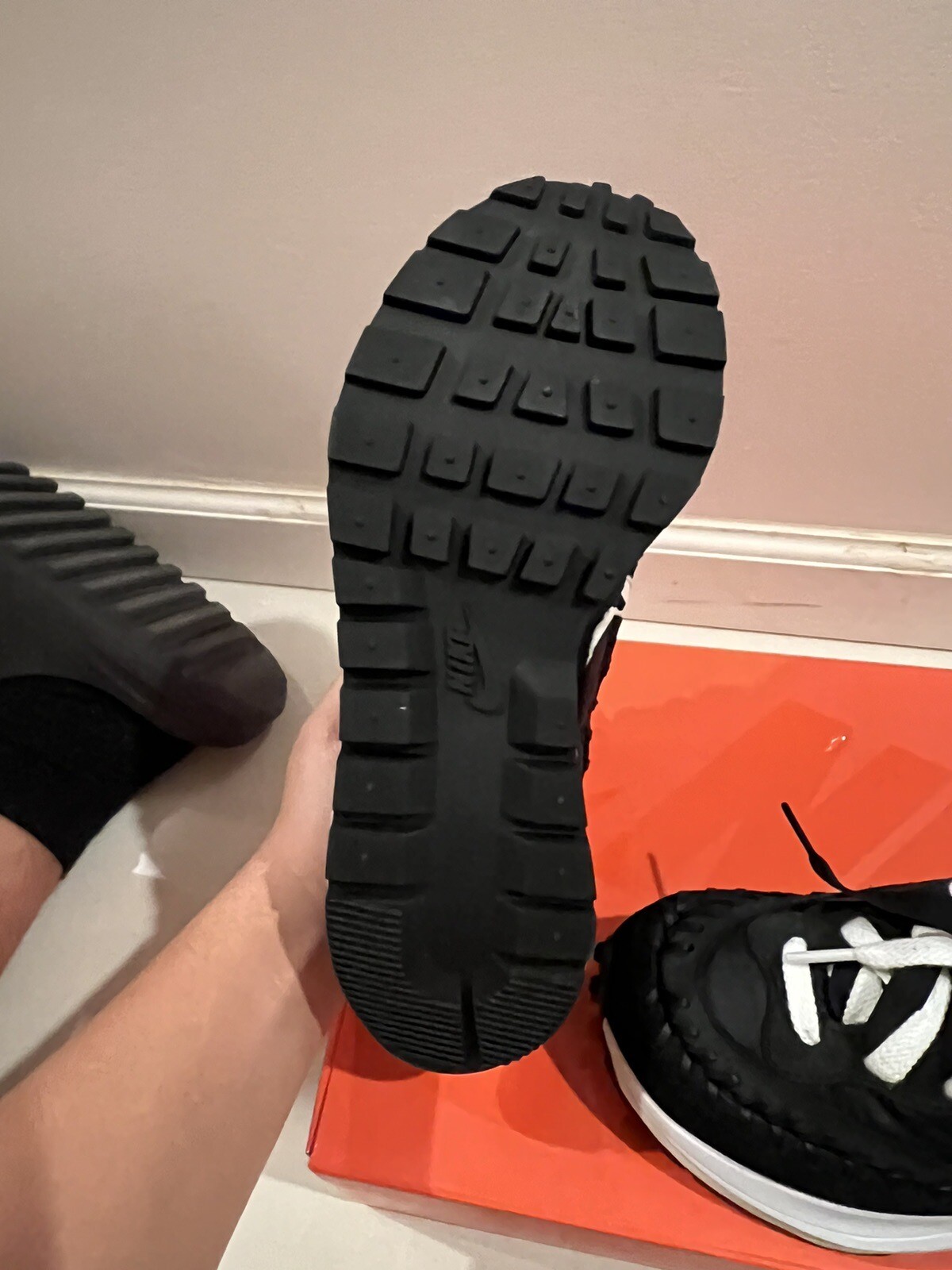 SACAI X NIKE Nike VaporWaffle x Sacai x Jean Paul Gaultier nere taglia 5 spedizione in giornata