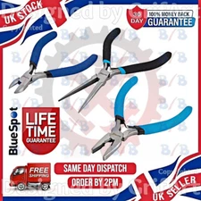 3PC SMALL PRECISION SIDE CUTTER LONG NOSE COMBINATION PLIERS JEWELLERY WIRE SET