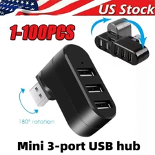 3 Port High Speed USB 3.0 HUB Splitter Expansion Desktop PC Laptop Adapter Lot