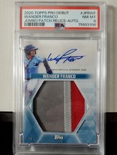 Wander Franco /5 AUTO🔥🔥🔥 RARE 2020 Topps Pro Debut Jumbo Patch Relic 