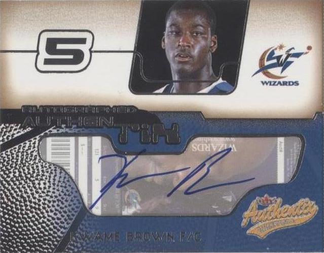 2001-02 Fleer Authentix - Kwame Brown #101 - 1 of 1