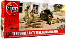 Airfix 17 Pounder Anti-Tank Gun And Crew 1:32 Scale Plastic Model Kit A06361