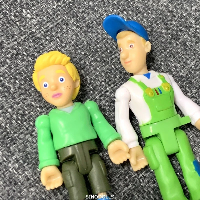 3 figuras de acción aleatorias de bombero Sam Elvis bombero bomberos equipo de salvamento juguetes Foto 4 de 4