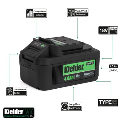 Kielder KWT-003-03 Typ 18 18V Li-Ion 4,0Ah Akku Neu