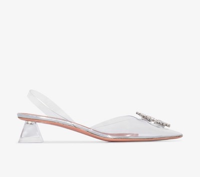 amina muaddi clear mules
