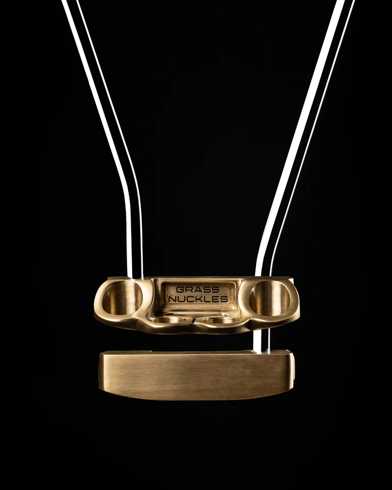 NEW Right Handed Grass Nuckles 35" Forged Putter with FREE Headcover - Image 3 of 4