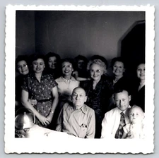 Photograph Found Vintage Photo Group 1950's MCM Black White Picture