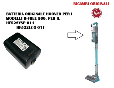 BATTERIA ORIGINALE ASPIRAPOLVERE H FREE 500 HOOVER HF522LCG 011 | eBay