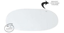 Vw Split Oval Beetle Bug Oval Rear Window Glass Sekurit Logo 1956-57