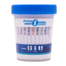 Prime Screen-12 Panel Multi Drug Urine Test Compact Cup (Amp,Bar,Bup,Bzo,Coc,Mam