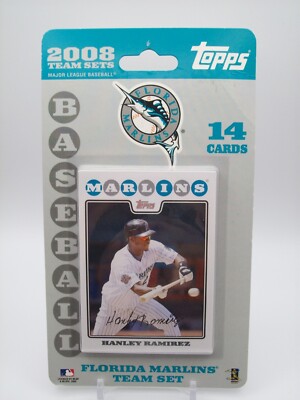 2008 Topps Florida Marlins Team Set with Hanley Ramirez on Top Brand New Sealed