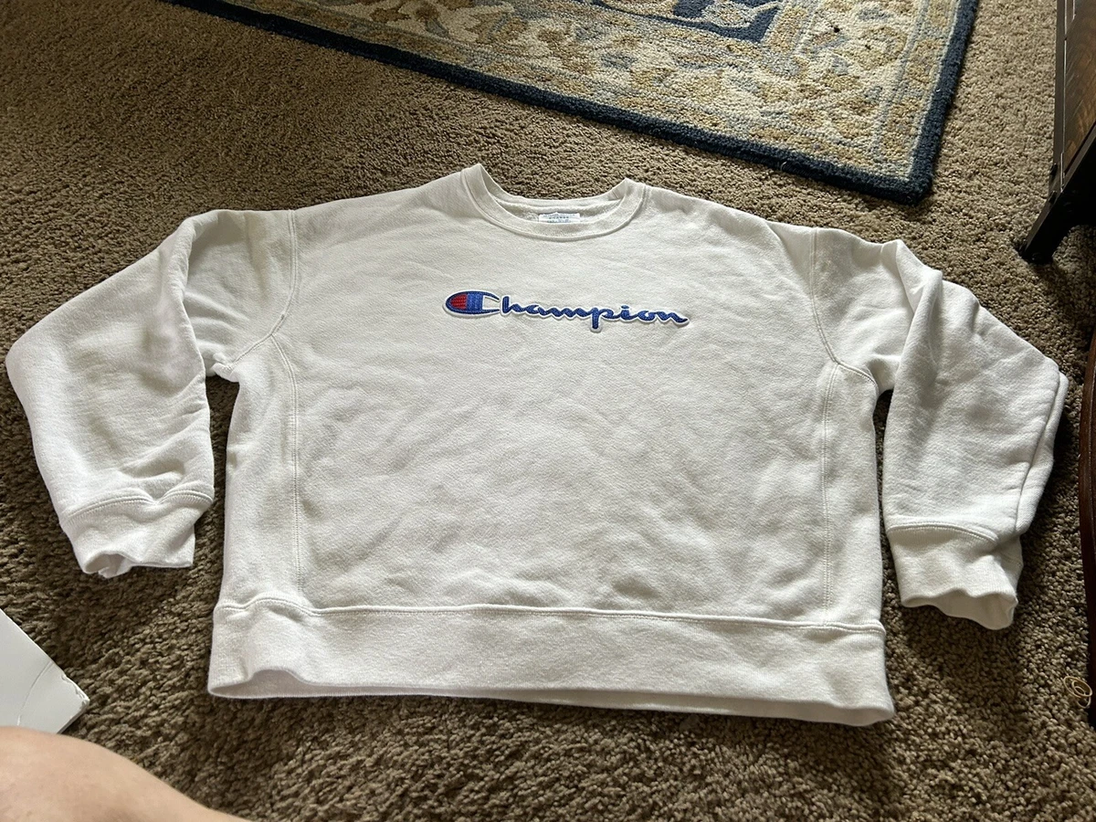 Vintage Champion Reverse Weave Sweatshirt White XLarge Champion