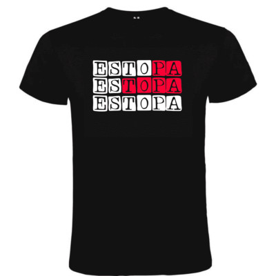 Camiseta Negra  Esto es Estopa