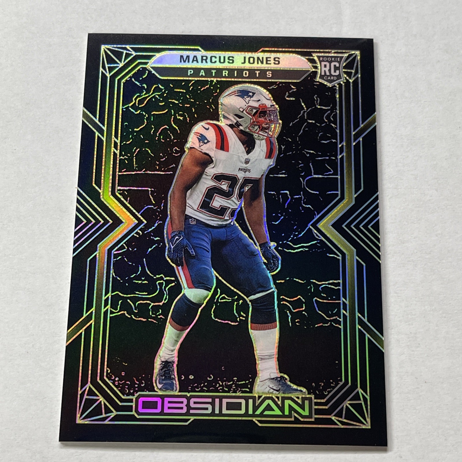 Marcus Jones Panini Obsidian #193 Electric Etch Yellow