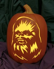 Star Wars Chewbacca Carved Foam Permanent Pumpkin Chewy Solo Millennium Falcon