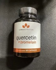Luma Nutrition Quercetin + Bromelain 60 Caps Exp 2027