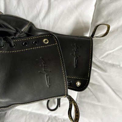 Yohji Yamamoto x Dr. Martens Leather Cube Flex 10 Eye Boots Yohji Yamamoto x Dr. Martens Leather Cube Flex 10 Eye Boots  main image 3