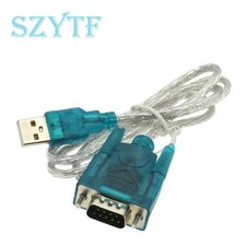 3Ft Translucent USB 2.0 to DB9 RS232 Serial Converter 9 Pin Adapter Cable PDA