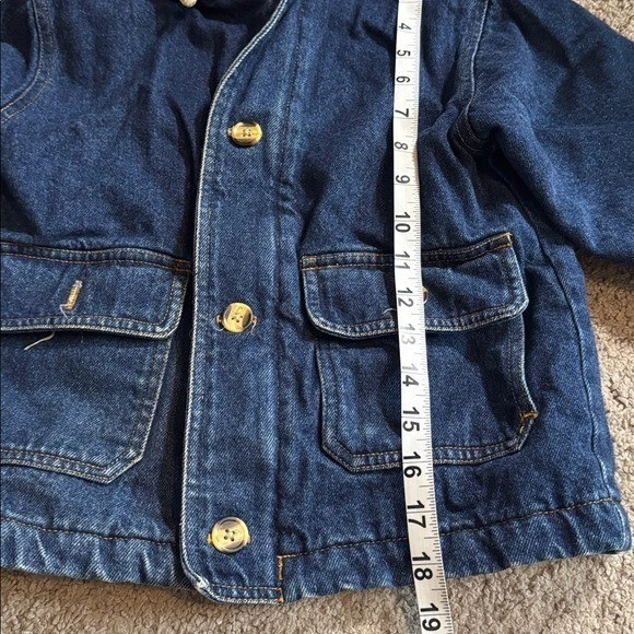 Vintage Carter’s coat jacket denim jean lined warm corduroy boys small 4-5-6 - Image 4 of 4