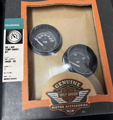 #ad #ad Harley Davidson Oil Pressure And Air Temperature Gauge Kit 74439 99 $200.00