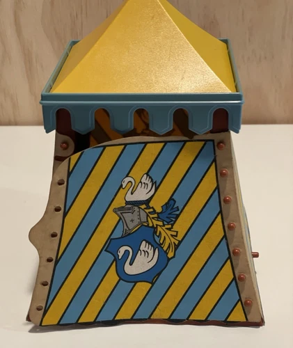 Playmobil Geobra Medieval Knight Swan Knight Tournament Tent VINTAGE