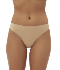 Gap GapBody Women Everyday Essentials Laser Bonded Thong Brush Beige Size M