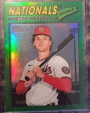 2026 Topps Heritage Robert Hassel Green Refractor Sp /99