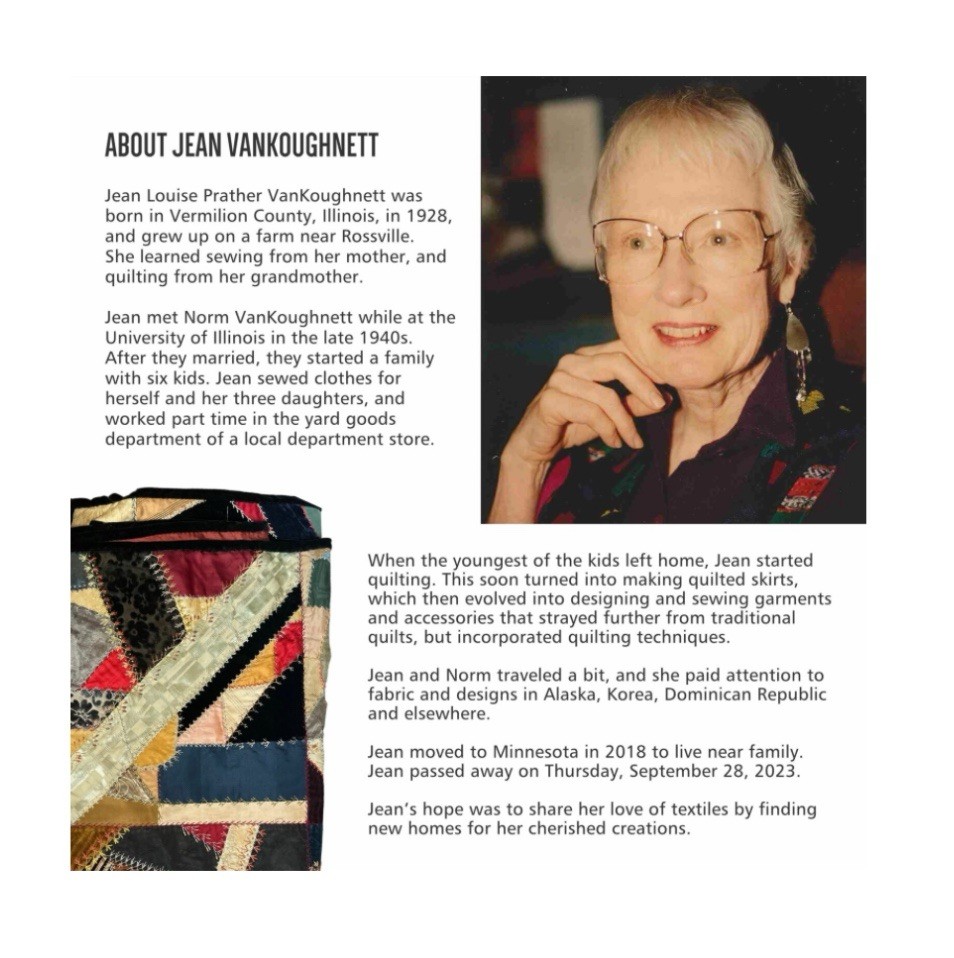 Quilt Jacket Button Handmade Patchwork Granny Cor… - image 14