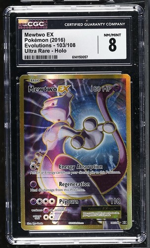 Mewtwo-EX graded CGC 8 for sale on eBay