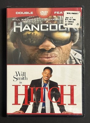Hancock / Hitch DOUBLE FEATURE DVD 2008 Will Smith Charlize Theron Jason Bateman