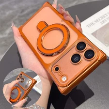 For iPhone 17 Pro Max Air 16 15 14 13 Phone Case Shockproof Magnetic Ring Stand