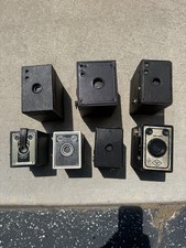 Vintage Box Cameras Lot Of 7 Untested