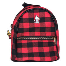 Plaid Wool Exterior Backpack Bags Handbags for Women