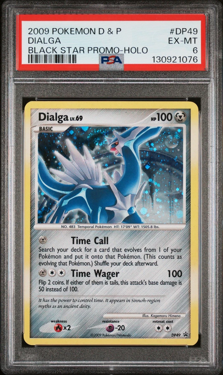 2009 POKEMON XY BLACK STAR PROMO DIALGA #DP49 PSA 6 EX #130921076