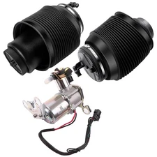 3PCS For Lexus GX470 Toyota 4Runner Rear Air Suspension Springs & Compressor