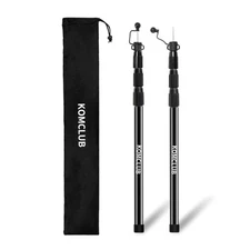 Telescoping Tarp Poles Adjustable Tent Poles for Tarp Heavy-Duty Design Porta...