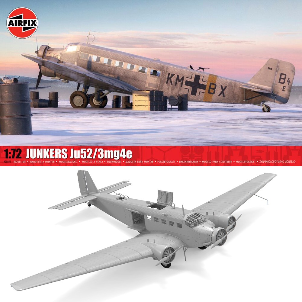 Airfix A08022 Junkers Ju52/3mg4e 1:72 Model Kit