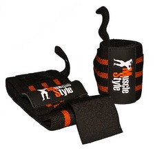 MuscleStyle Handgelenkbandage 45cm Kraftsport Krafttraining Gewichtheben Fitness
