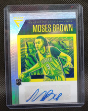 MOSES BROWN RC AUTO #FRS-MBR 2020-21 PANINI FLUX SILVER PRIZM