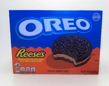 OREO REESE'S Peanut Buttery Creme Chocolate Sandwich Cookies, Limited Edition