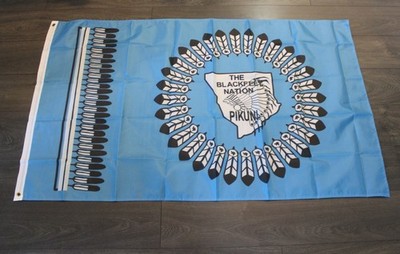 The Blackfeet Nation Tribal Banner Flag Native American Indian Tribe Pikuni