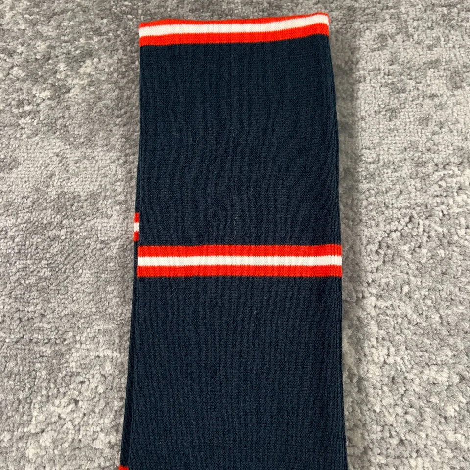 Bufanda de los Chicago Bears azul marino naranja tejido flecos logotipo hechizo equipo para fanáticos de la NFL Foto 3 de 4