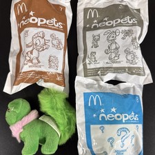 Neopets McDonalds Plush 2004 Lot of 4 Happy Meal Plush Toy