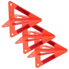 3 Pcs Folded Triangle Warning Sign Roadside Emergency Reflectors Car